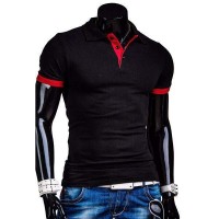 Polo T-shirt à manches courtes ajusté Coton Fashion Fitted Summer 2015